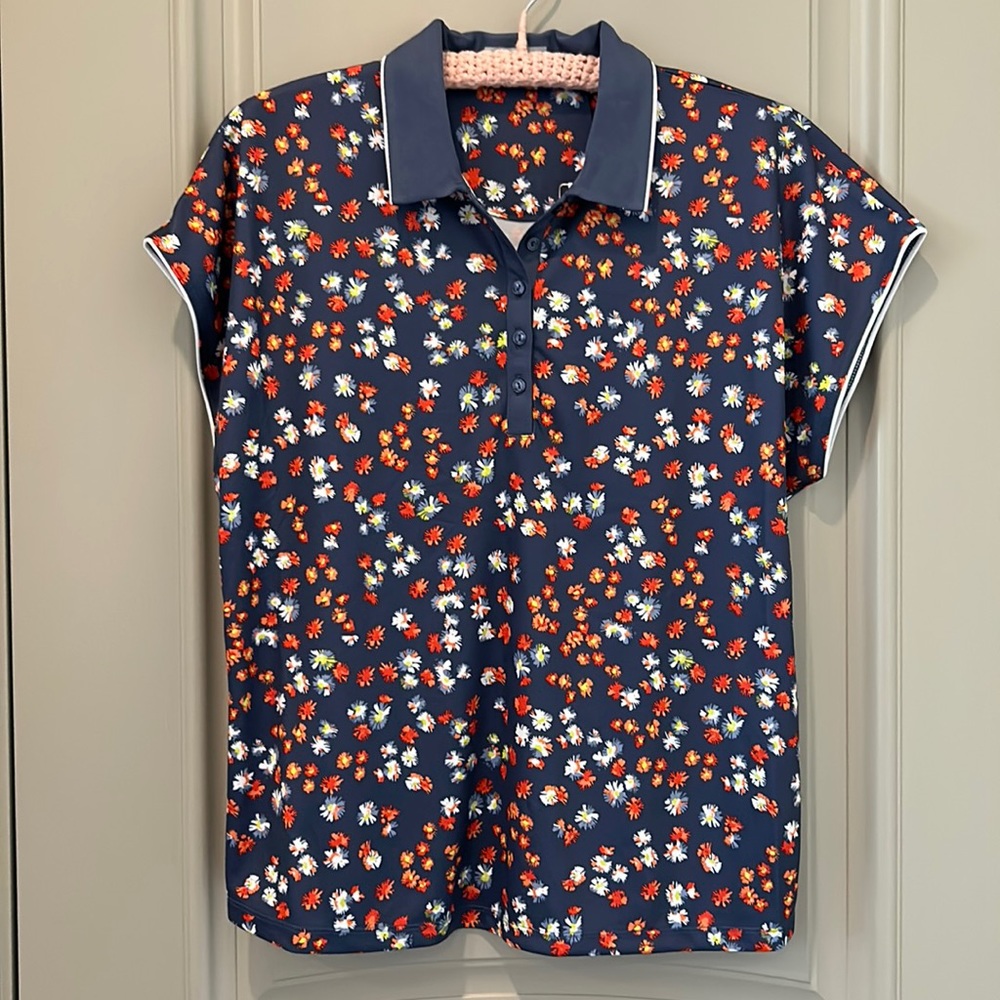Callaway Mini Floral Print Golf Polo